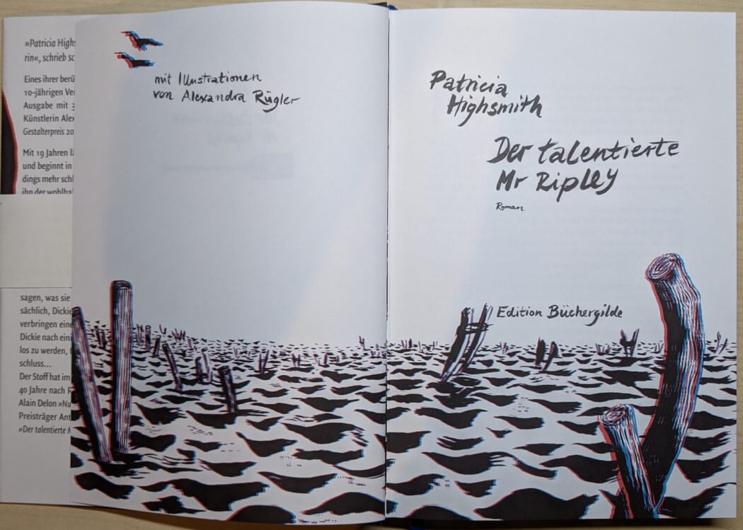 Illustration von Alexandra Rügler zu Der talentierte Mr Ripley von Patricita Highsmith